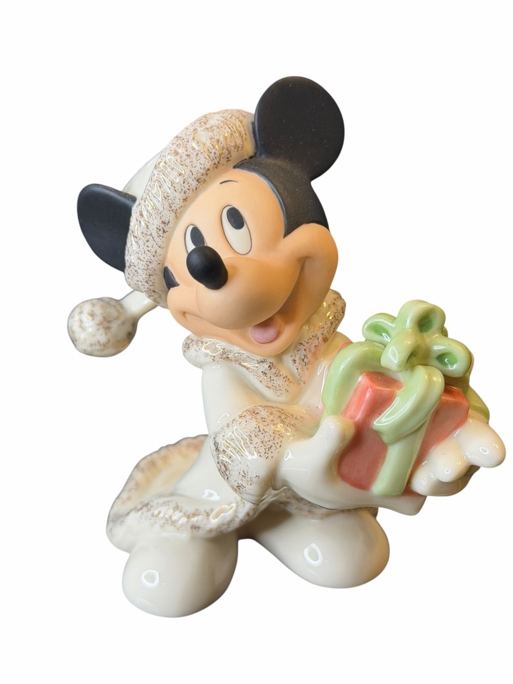 Lenox Disney Christmas With Mickey Figurine Holiday Gift Present 4”